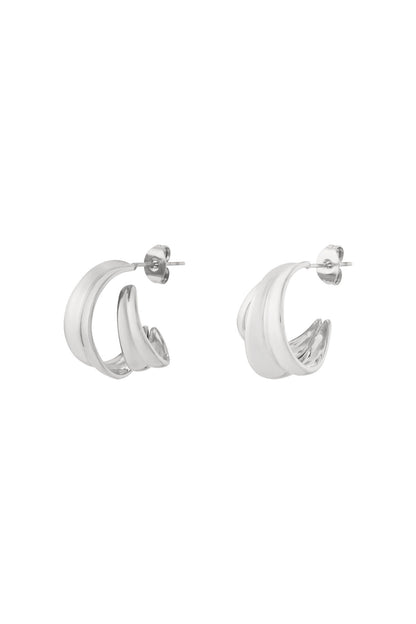 Stylish Stainless Steel Hoop Earrings for Everyday Wear