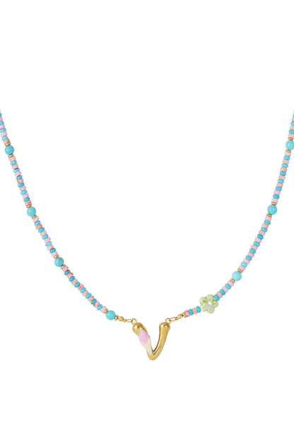 Chic Mixed Color Beaded Necklace for Everyday Style