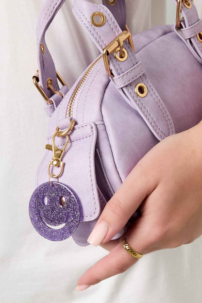 Chic Acrylic Alloy Smiling Face Keychain