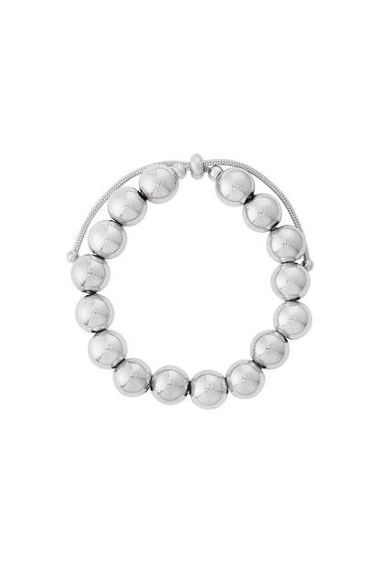 Elegant Stainless Steel Beaded Bracelets for Women
