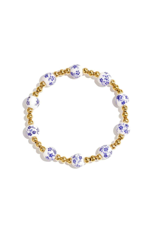 Armbanden van roestvrij staal met kralen, casual, dagelijks en eenvoudig, dames sieraden.