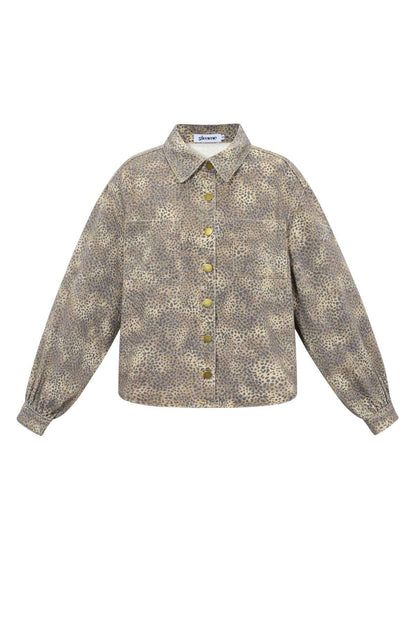 de cowgirl & dol op luipaardprint jeans