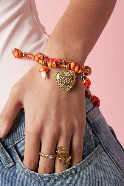 Rope Charm Bracelets Heart Casual Daily Romantic Series Women's jewelry