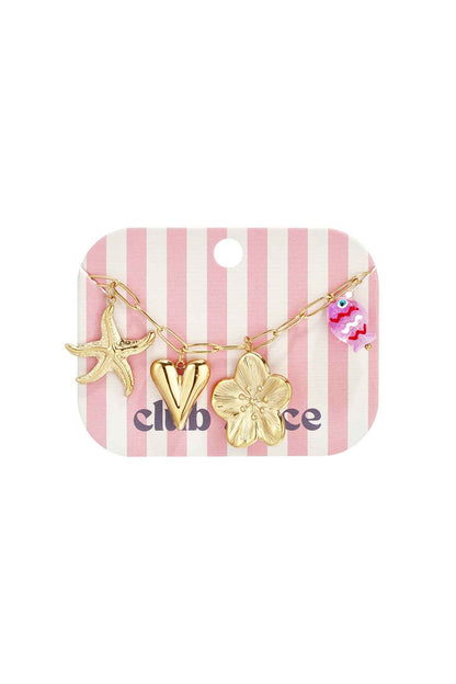 Stainless Steel Charm Bracelets Heart Casual Holiday/Beach Simple Series Women's jewelry
