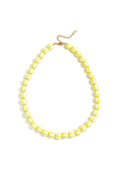 Kralenketting met gestreepte kralen