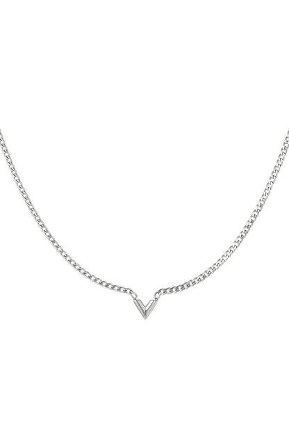 Elegant Stainless Steel Pendant Necklace in Silver & Gold