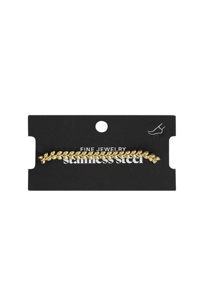 Elegant Stainless Steel Ankle Bracelets - Silver & Gold