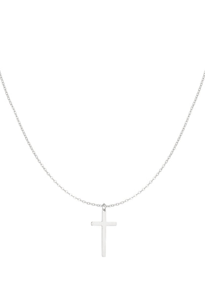 Elegant Stainless Steel Pendant Necklace in Silver & Gold