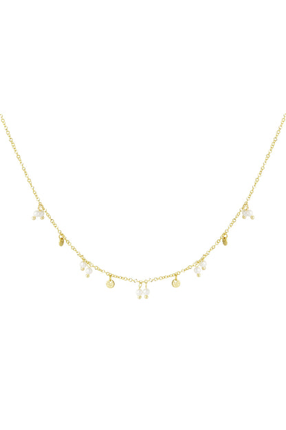 Elegant Gold Color Stainless Steel Pendant Necklace
