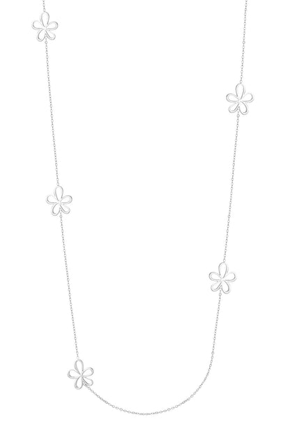 Elegant 70cm+ Stainless Steel Long Necklace, Silver & Gold
