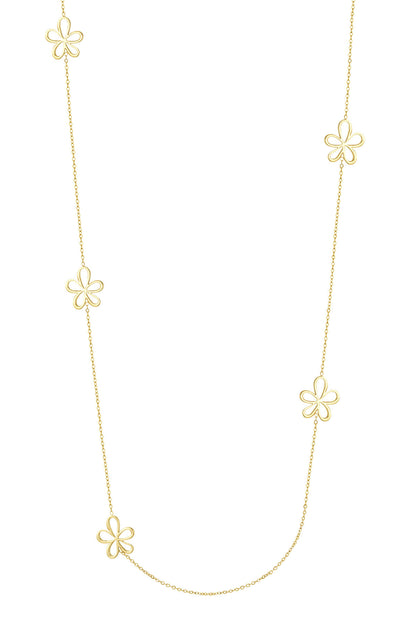 Elegant 70cm+ Stainless Steel Long Necklace, Silver & Gold