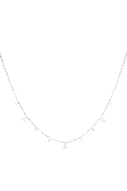 Elegant Stainless Steel Pendant Necklace - Silver & Gold