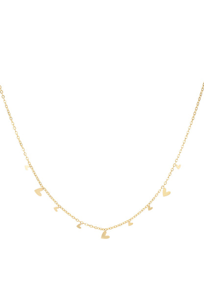 Elegant Stainless Steel Pendant Necklace - Silver & Gold