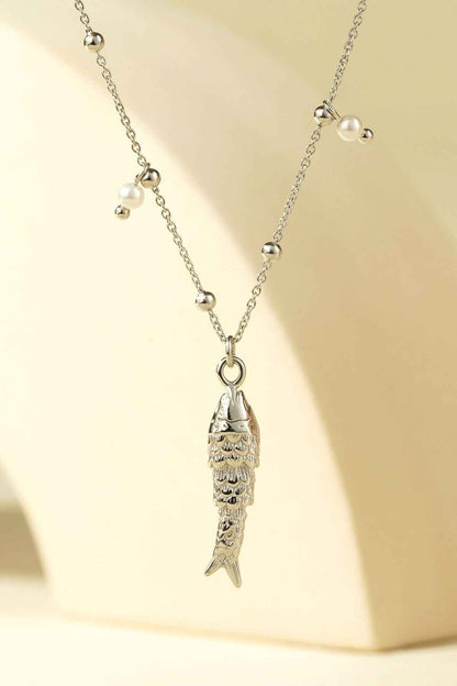 Elegant Fish Pendant Necklace - Simple & Stylish