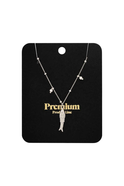 Elegant Fish Pendant Necklace - Simple & Stylish
