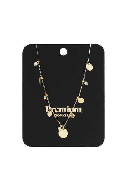 Elegant Gold Circle Pendant Necklace for Women