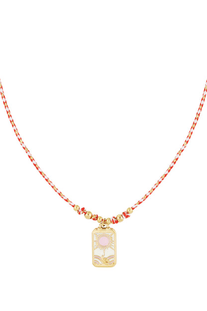 Chic Pink Braided Necklace for Everyday Wear