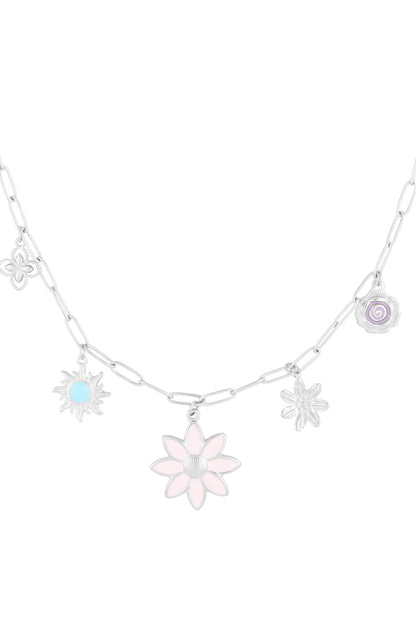 Elegant Flower Pendant Necklace for Spring