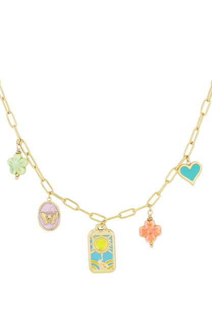 Elegant Gold-Toned Stainless Steel Necklace for Women
