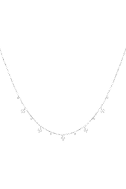 Elegant Stainless Steel Fruit Necklace - Silver & Gold