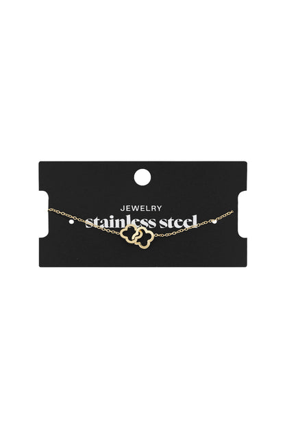 Elegant Stainless Steel Charm Bracelets in Silver & Gold