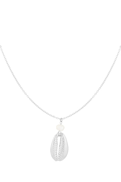 Elegant Stainless Steel Shell Pendant Necklace