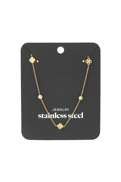 Elegant Stainless Steel Clover Necklace for Daily Wear