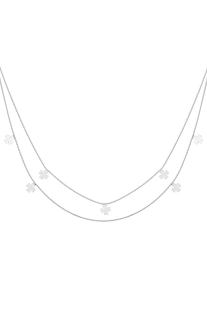 Stylish Multi-Layered Clover Necklace for Everyday Elegance
