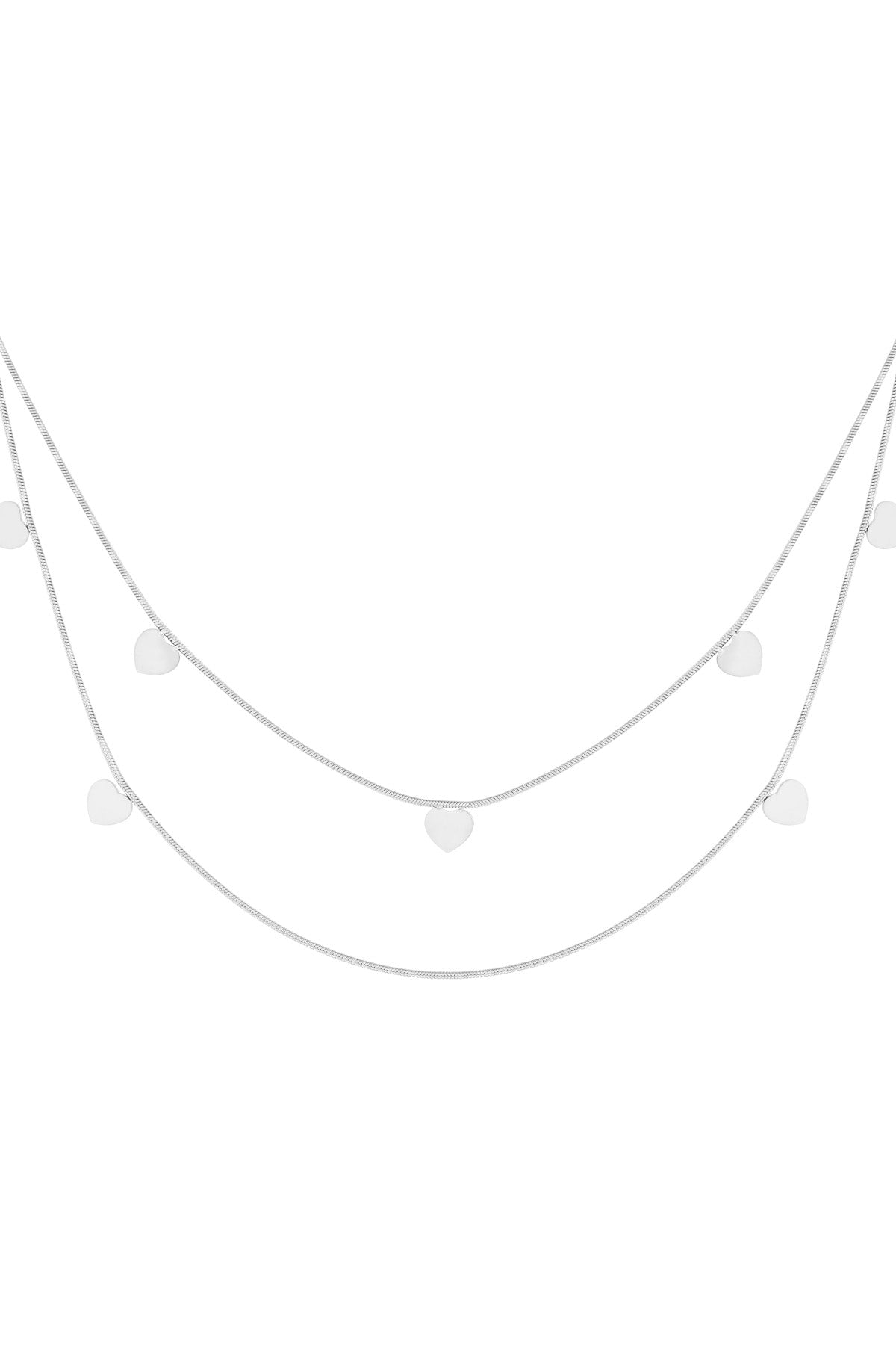 Elegant Multi-Layered Heart Necklace for Everyday Glam