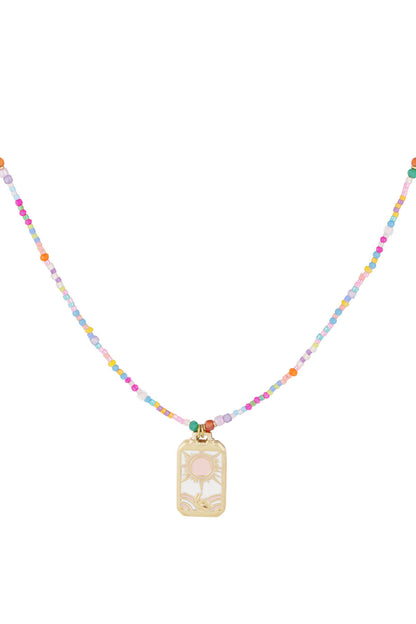 Multicolour Beaded Necklace for Spring/Summer
