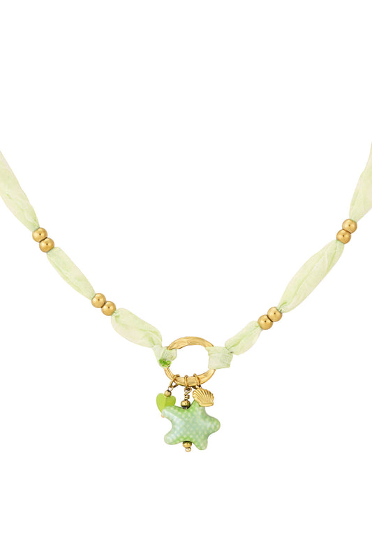 Elegant Green Braided Necklace for Women