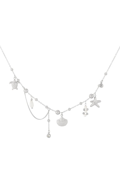 Elegant Oceanic Style Necklace for Women - Silver & Gold