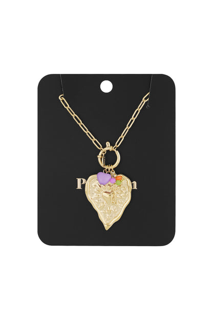 Elegant Gold Heart Pendant Necklace for Women