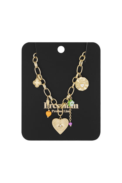 Elegant Gold Heart Pendant Necklace for Everyday Wear
