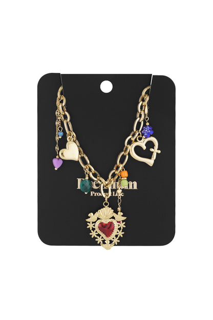 Elegant Gold Heart Pendant Necklace for Women