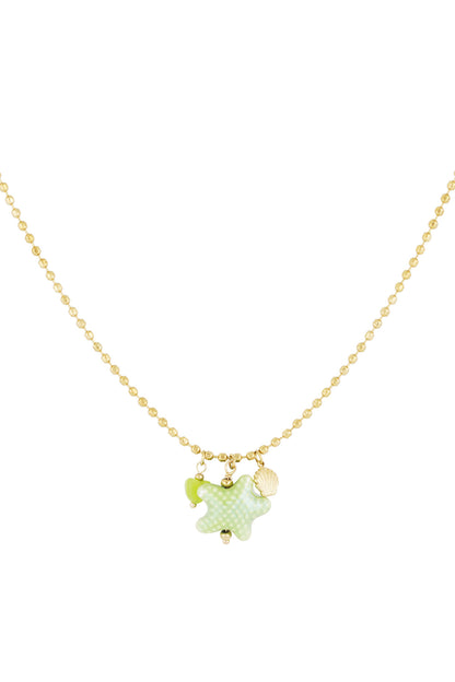 Elegant Green Oceanic Style Pendant Necklace