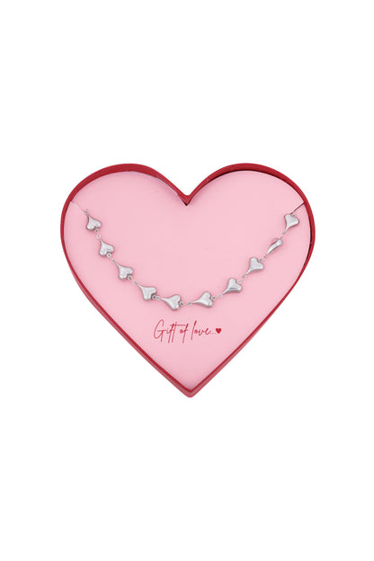 Elegant Stainless Steel Heart Necklace for Her