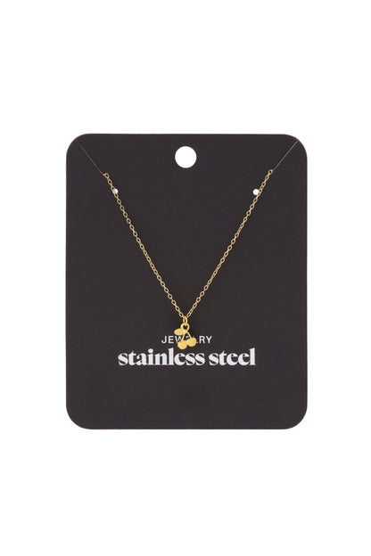 Elegant Gold-Color Fruit Pendant Necklace for Women