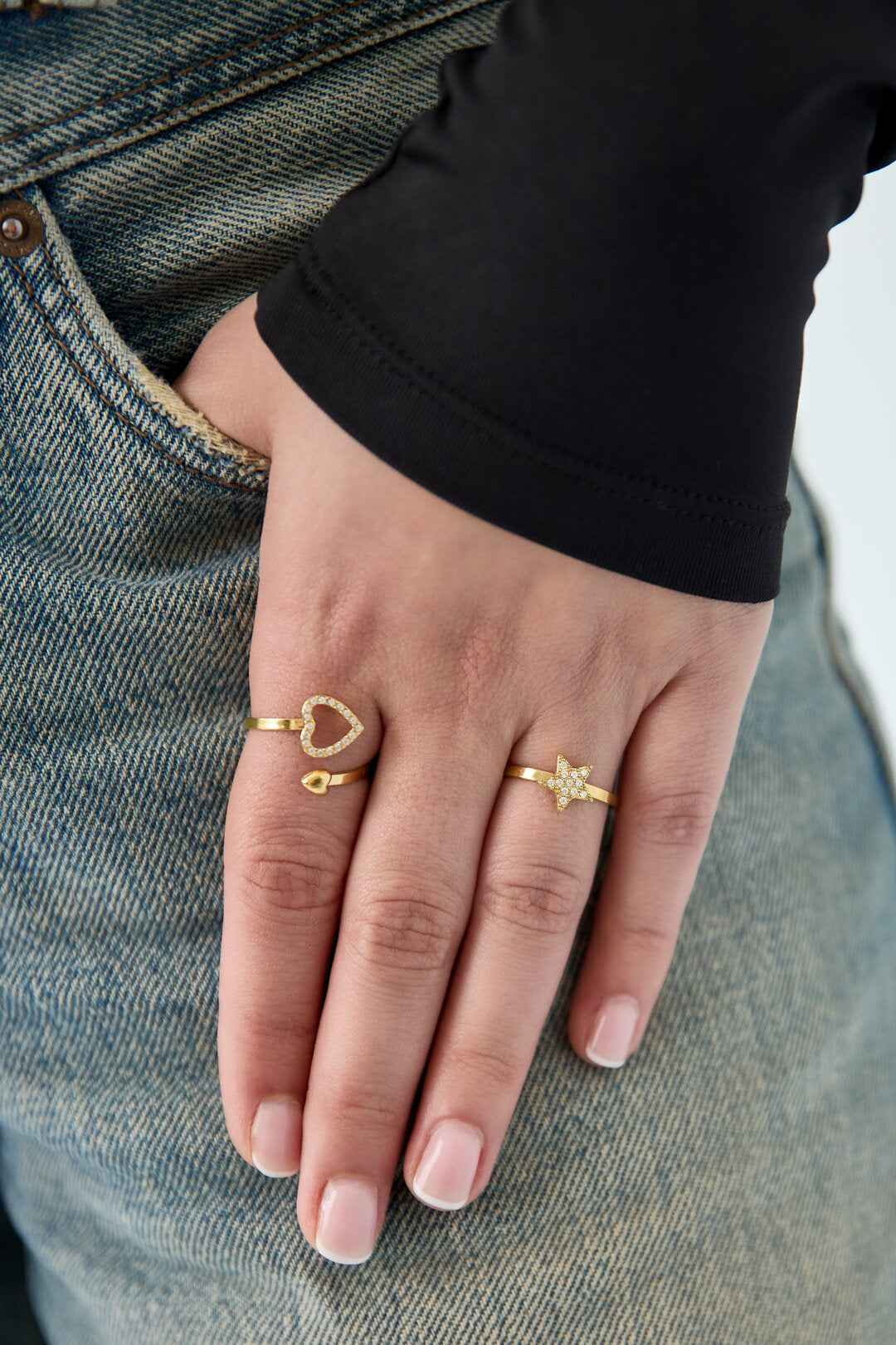 Elegant Adjustable Gold Minimalist Ring
