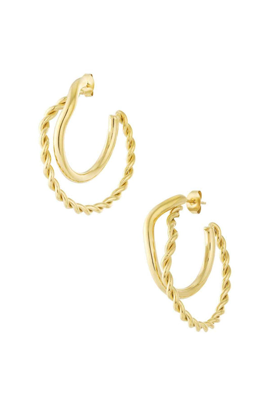 Stylish Stainless Steel Hoop Earrings for Women