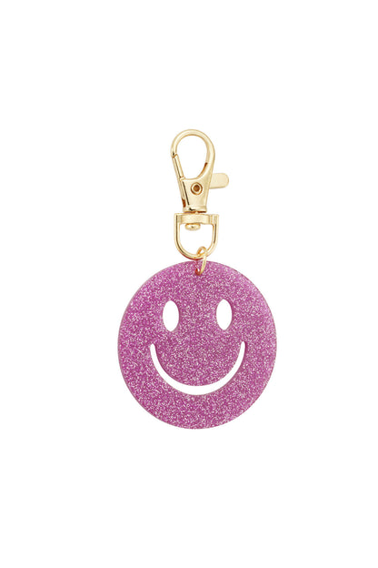 Chic Acrylic Alloy Smiling Face Keychain