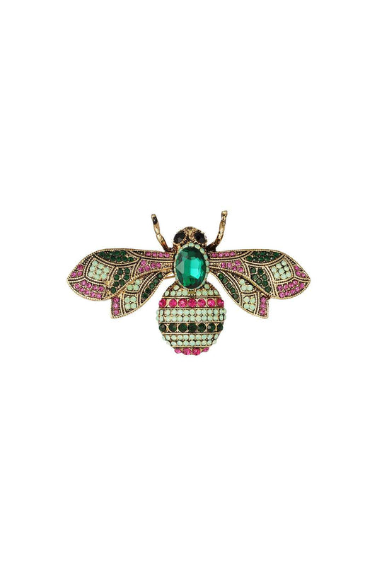 Stylish Multicolour Alloy Brooch for Versatile Elegance