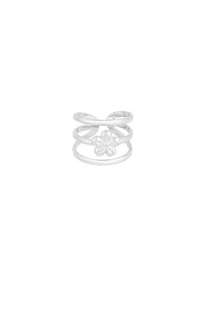 Elegant Statement Ring in Silver & Gold for Every Occasion