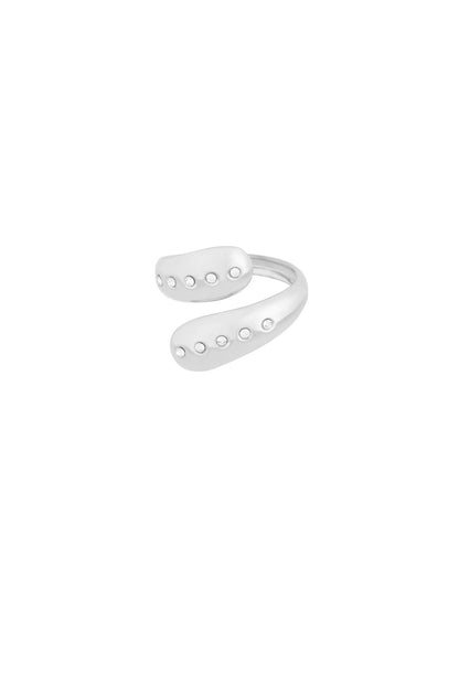 Elegant Minimalist Ring in Silver and Gold