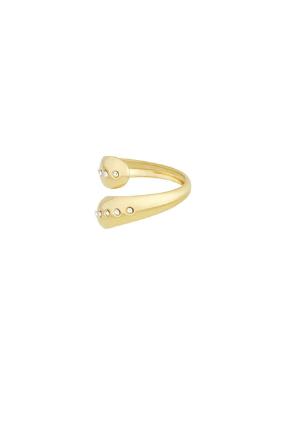 Elegant Minimalist Ring in Silver and Gold