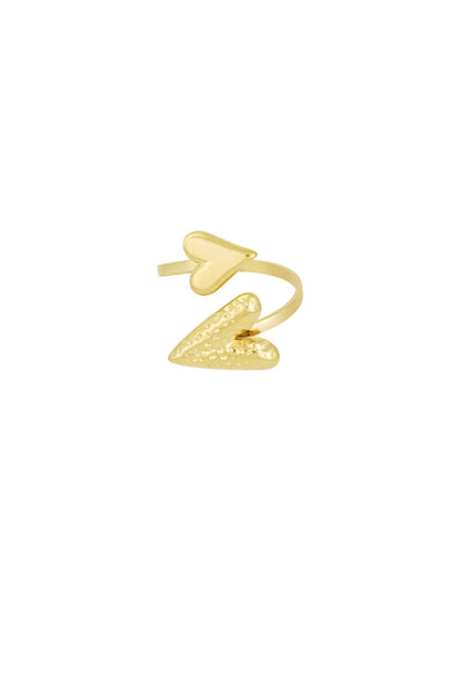 Elegant Statement Ring in Silver and Gold