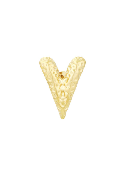 Elegant Stainless Steel Brooch in Silver and Gold