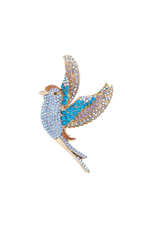 Elegant Pink and Blue Alloy Brooches for Stylish Outfits