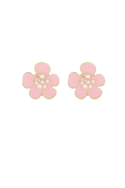 Elegant Pink and White Alloy Cufflinks for Formal Wear