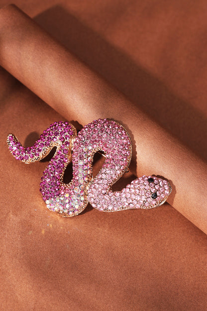 Chic Alloy Brooch in Pink and Orange for Elegant Looks